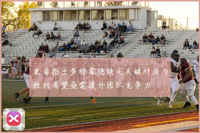 里肯指出多特蒙德缺乏关键特质与胜利渴望亟需提升团队竞争力